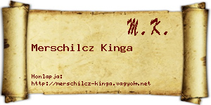 Merschilcz Kinga névjegykártya